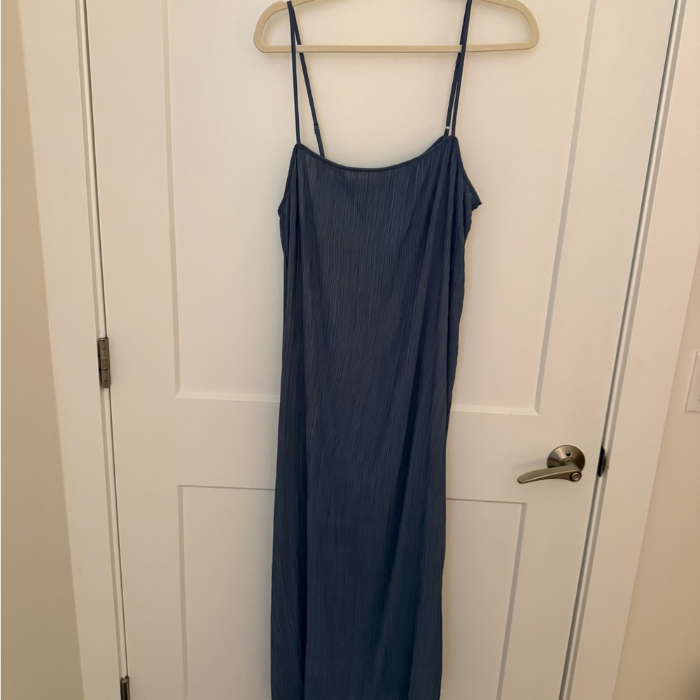 Madewell Blue Maxi Dress with Spaghetti Straps